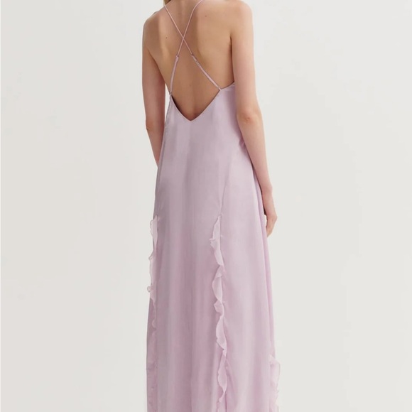 FOR THE LOVE AND LEMONS BRITNEY GOWN LILAC - L - Picture 2 of 4